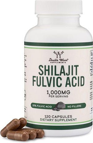 DOUBLE WOOD SHILAJIT FULVIC ACID 1000 MG 120 CAPSULES