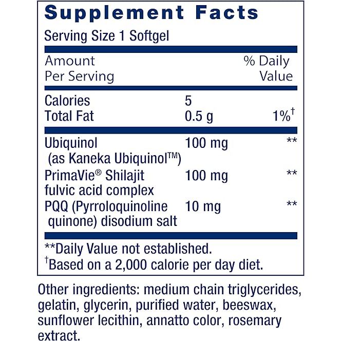 Life Extension Super Ubiquinol CoQ10 con PQQ 100mg 30 Softgels - Hi Vitamins