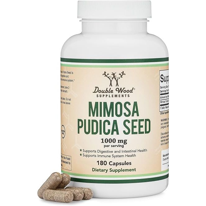Double Wood Semilla de Mimosa Pudica 1000 Mg 180 Cápsulas - Hi Vitamins