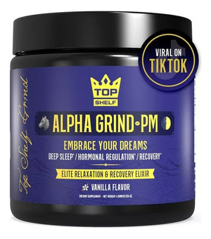 TOP SHELF ALPHA GRIND PM VAINILLA FLAVOR 114G