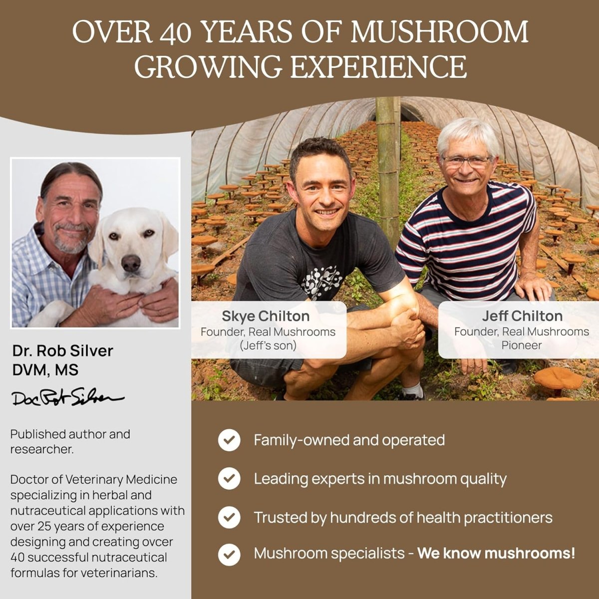 Real Mushrooms Melena de León para Mascotas 120 Cápsulas - Hi Vitamins