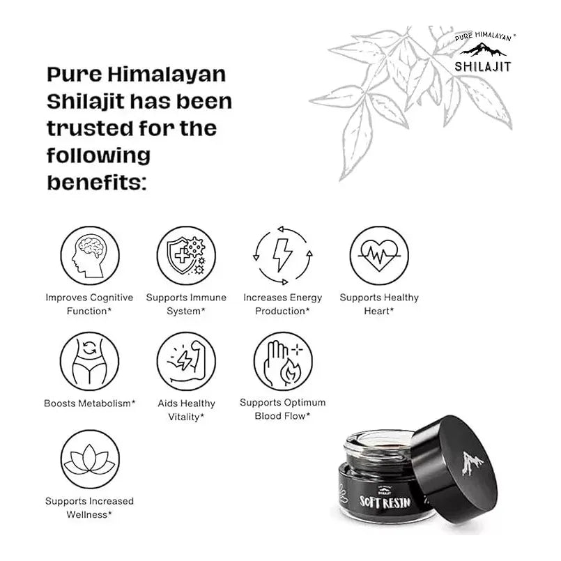Pure Himalayan Shilajit Soft Resin 15 Ml - Hi Vitamins