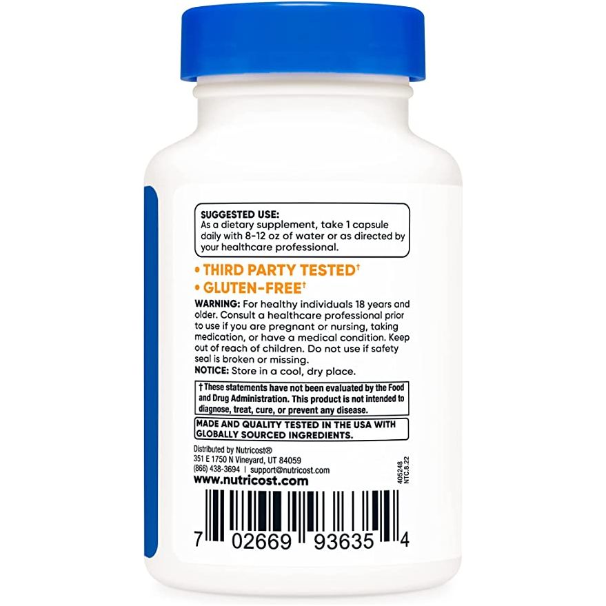 Nutricost KSM - 66 600 Mg 60 Cápsulas - Hi Vitamins