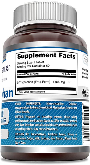 AMAZING NUTRITION L-TRIPTOPHAN 1000 MG 60 TABLETS