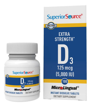 SUPERIOR SOURCE® D3 125 MCG 5000 IU 100 MICROLINGUALES TABLETS