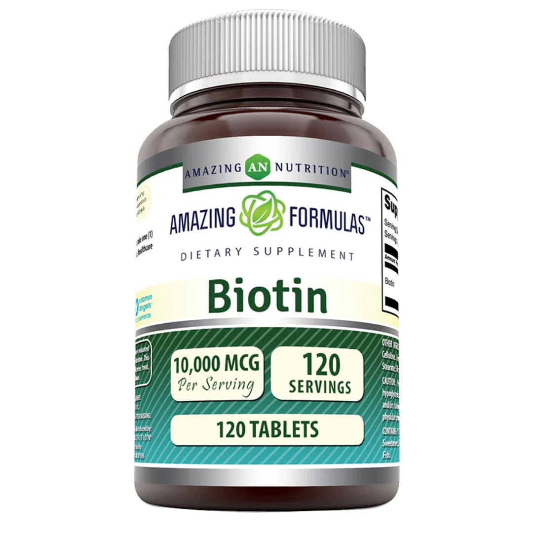 Amazing Nutrition Biotina 10,000 Mcg 120 Tabletas - Hi Vitamins