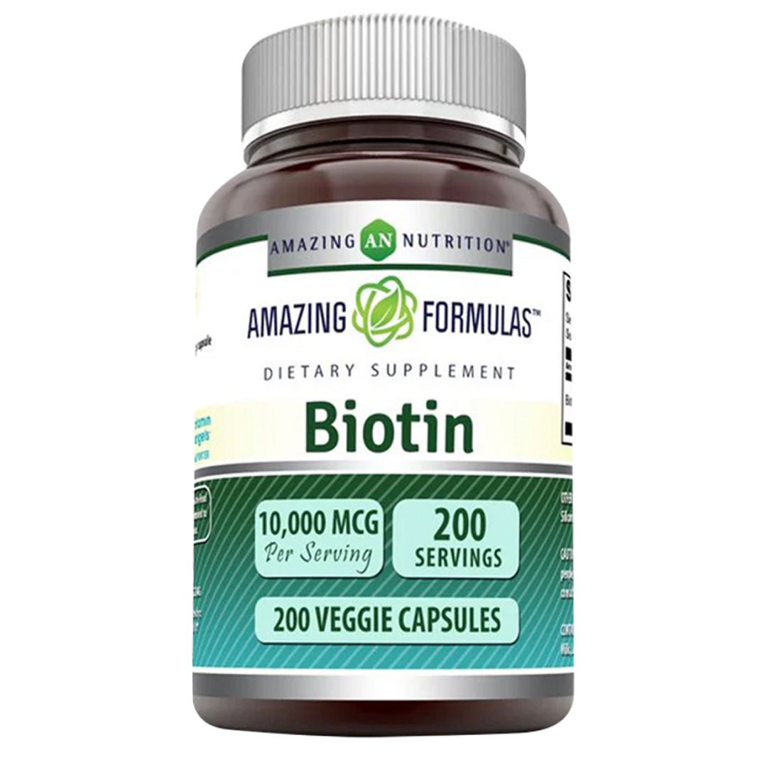 Amazing Nutrition Biotina 10,000 Mcg 200 Cápsulas - Hi Vitamins