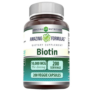 AMAZING FORMULAS BIOTIN 10,000 MCG 200 CAPSULES