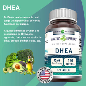 AMAZING FORMULAS DHEA 50 MG 120 TABLETS