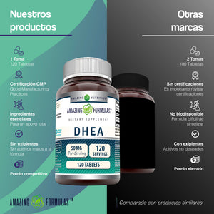 AMAZING FORMULAS DHEA 50 MG 120 TABLETS