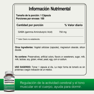 AMAZING FORMULAS GABA 100 CAPSULES