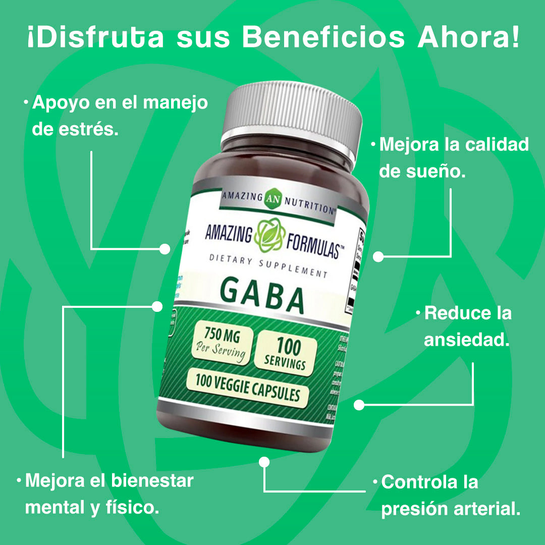 Amazing Nutrition Amazing Formulas Gaba 100 Capsules