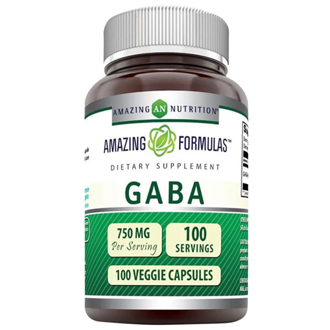 Amazing Fórmulas GABA 100 Cápsulas - Hi Vitamins