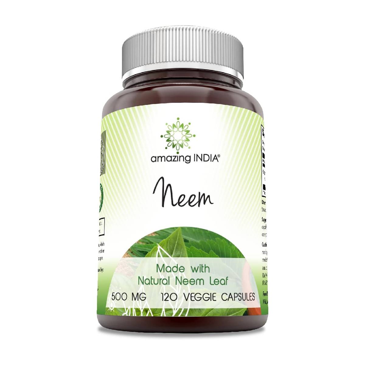 Amazing India® Neem 500 Mg 120 Cápsulas - Hi Vitamins