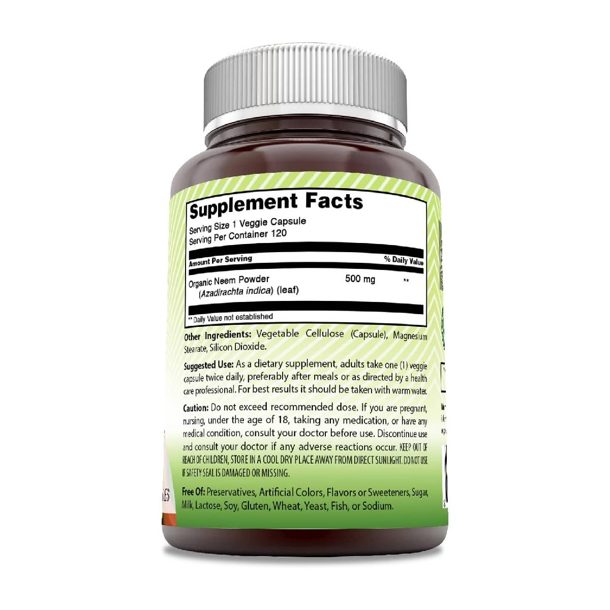 Amazing India® Neem 500 Mg 120 Cápsulas - Hi Vitamins