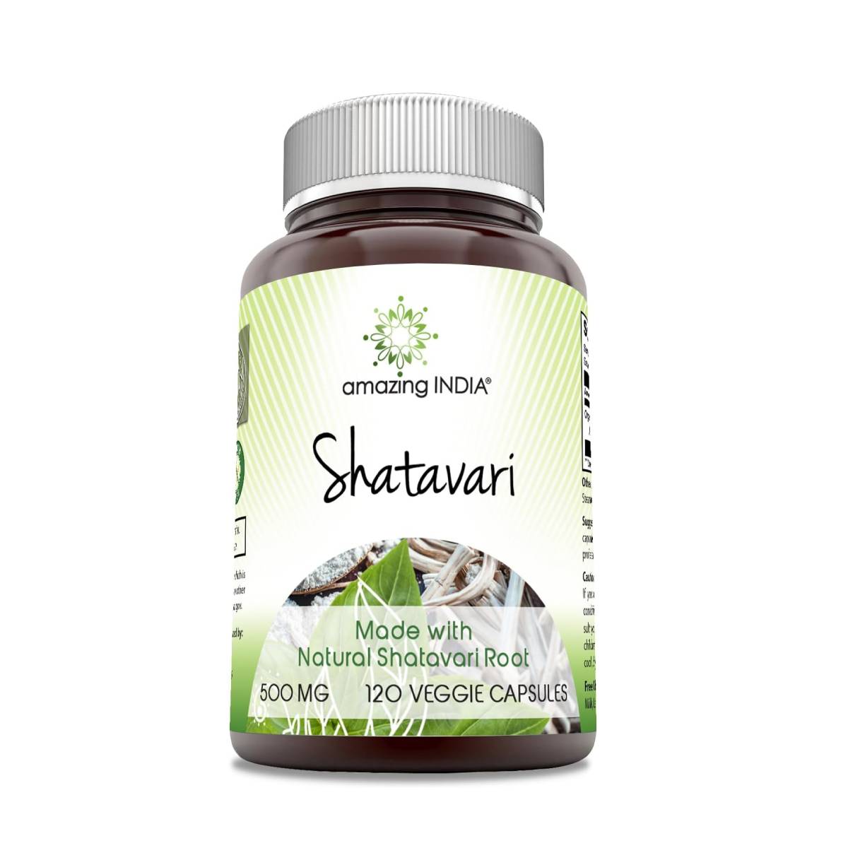 Amazing India Shatavari 500 Mg 120 Cápsulas - Hi Vitamins