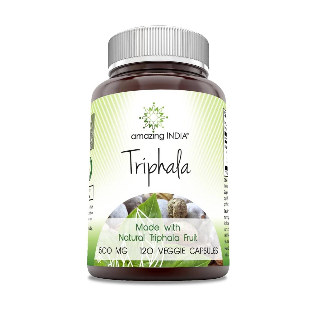 Amazing India® Organic Triphala 750 Mg 120 Cápsulas - Hi Vitamins