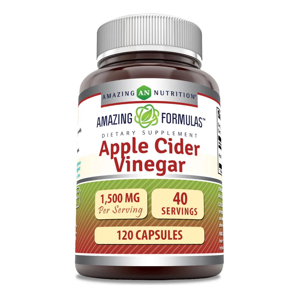 Amazing Nutrition® Apple Cider Vinegar 500 Mg 120 Cápsulas - Hi Vitamins