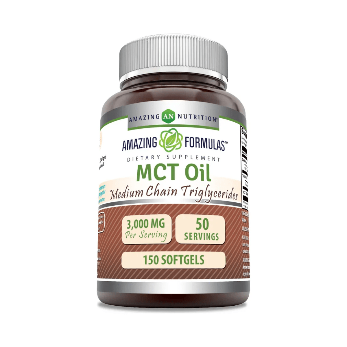 Amazing Nutrition® MCT Oil 1,000 Mg 150 Softgels - Hi Vitamins