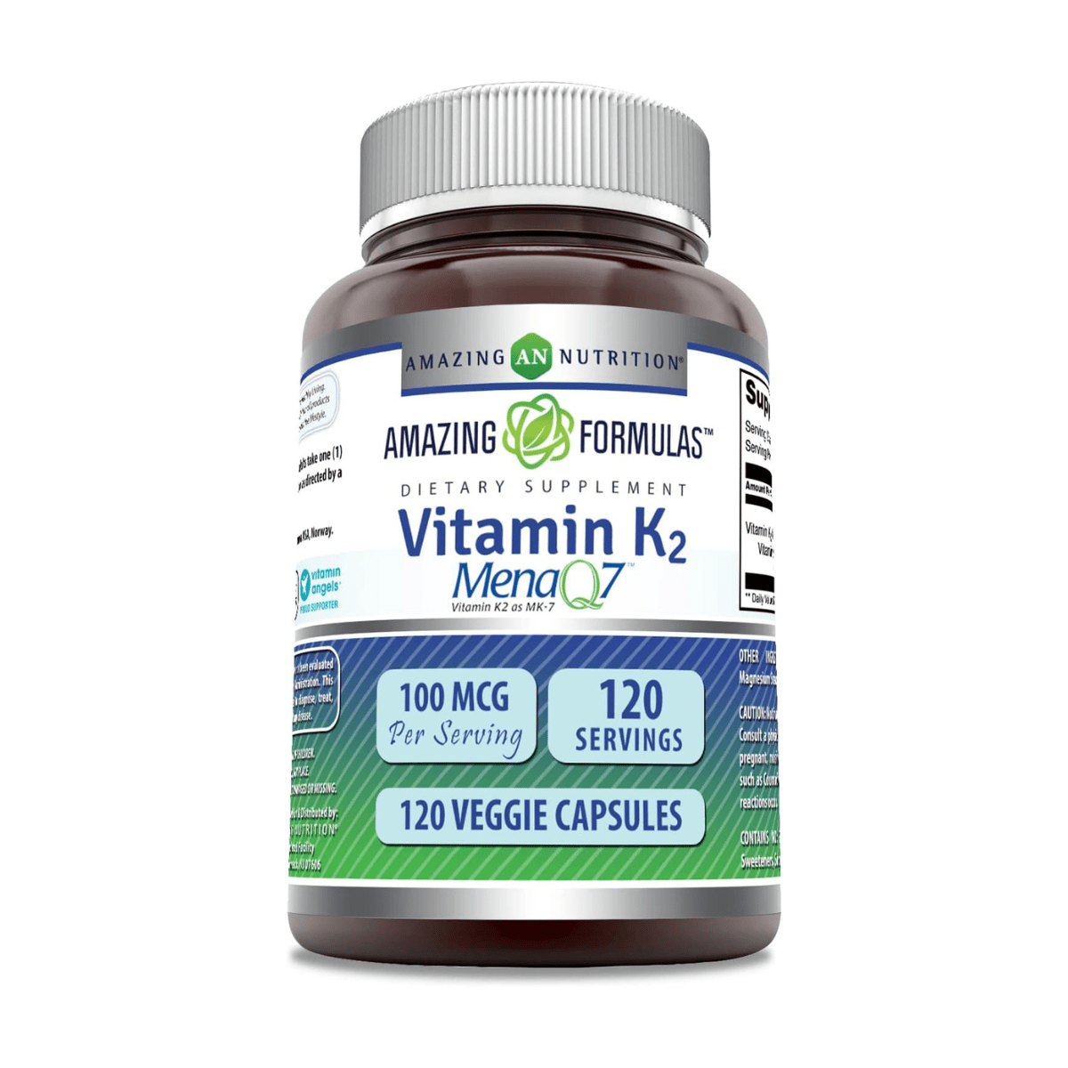 Amazing Nutrition Vitamina K2 Salud Ósea, Cardio 120 cápsulas - Hi Vitamins