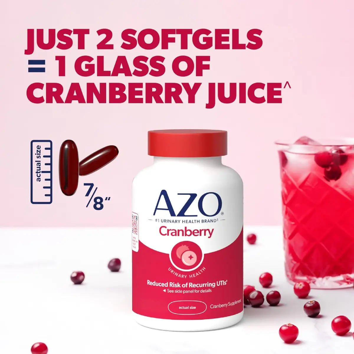 AZO Arándano Salud de Tracto Urinario 100 Softgels - Hi Vitamins