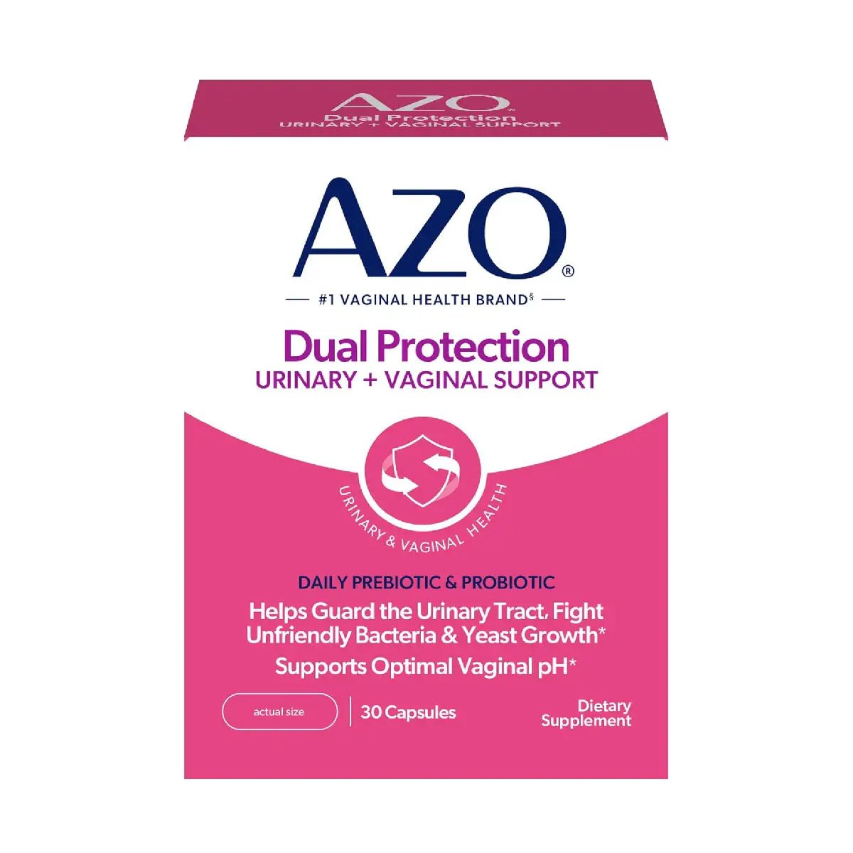 AZO Dual Protection 30 Cápsulas Probiótico + Prebiótico Femenino - Hi Vitamins