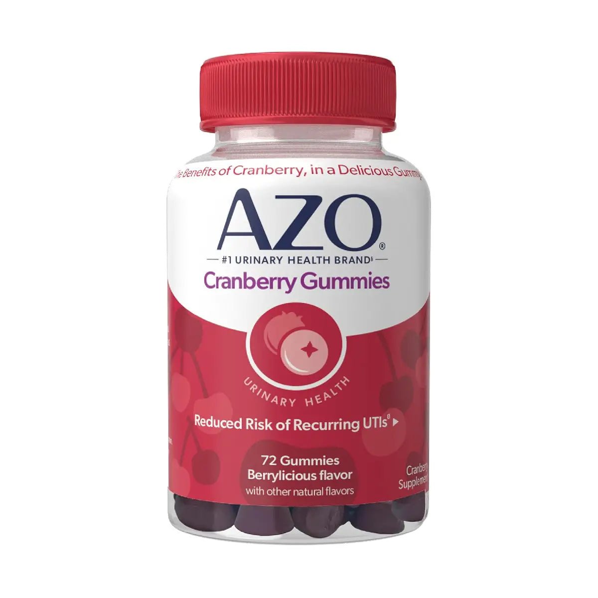 AZO Gomitas de Arándano para la Salud del Tracto Urinario 72 gomitas - Hi Vitamins