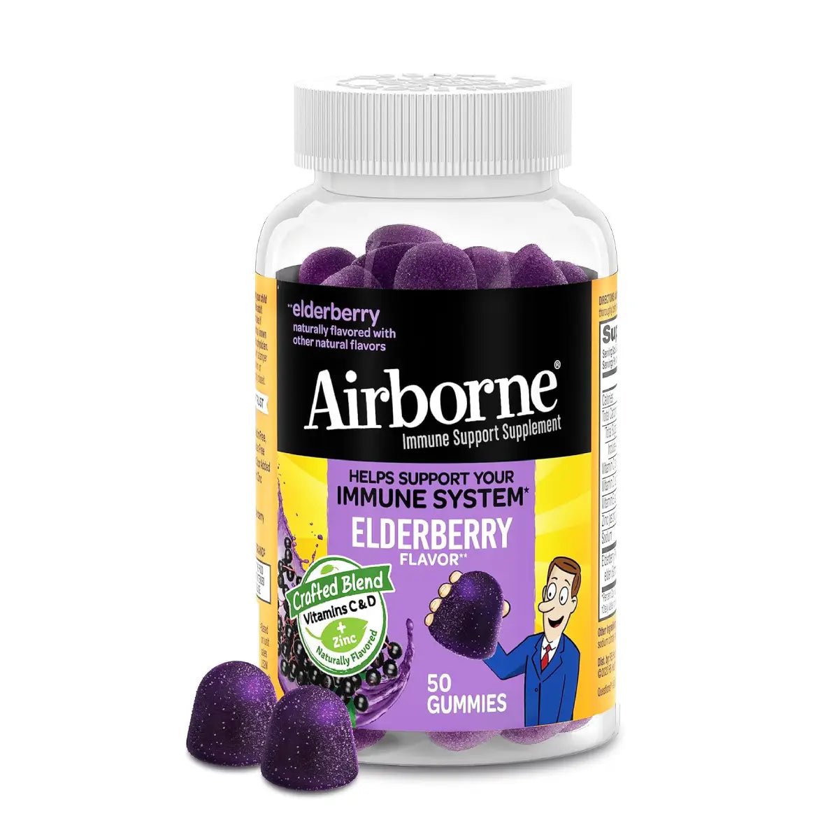 Airborne Sistema Inmune 50 Gomitas con Extracto de Baya de Saúco - Hi Vitamins