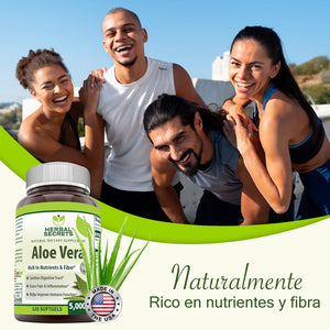 HERBAL SECRETS® ALOE VERA 5000MG 120 SOFTGELS