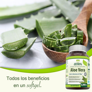 HERBAL SECRETS® ALOE VERA 5000MG 120 SOFTGELS