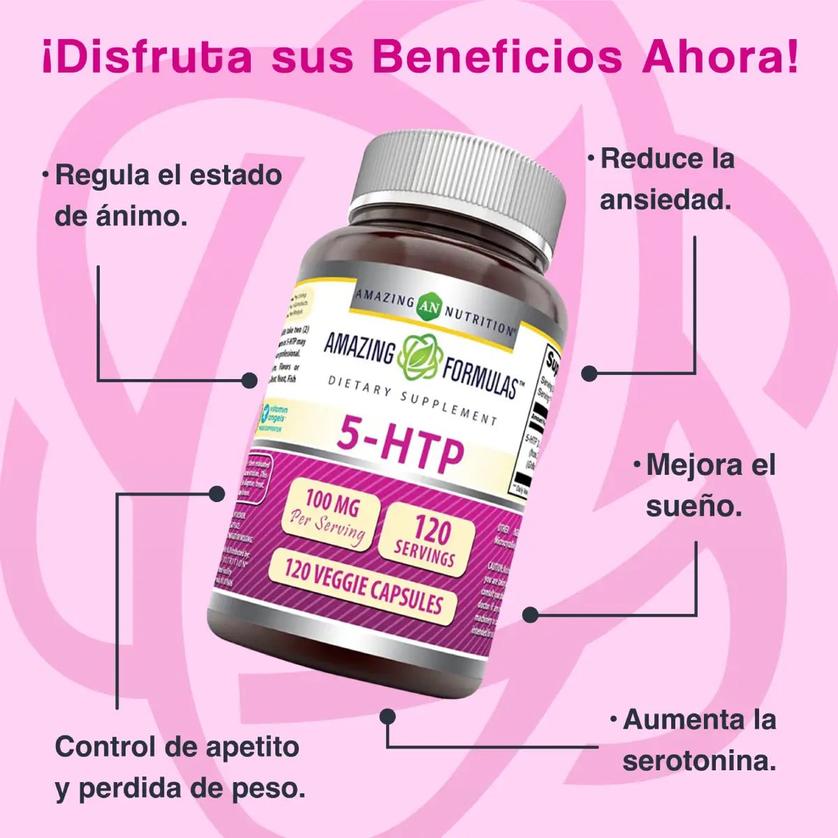 Amazing Formulas 5 - HTP 100 Mg 120 Cápsulas - Hi Vitamins
