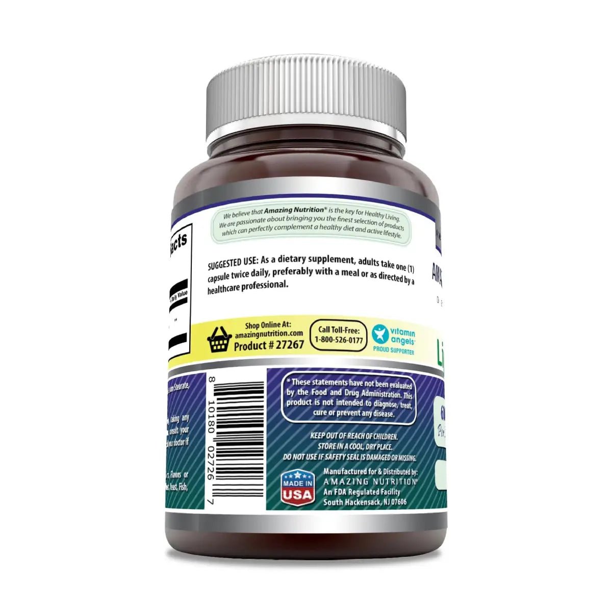 Amazing Formulas Ácido Alfa Lipoico 600 Mg 60 Cápsulas - Hi Vitamins