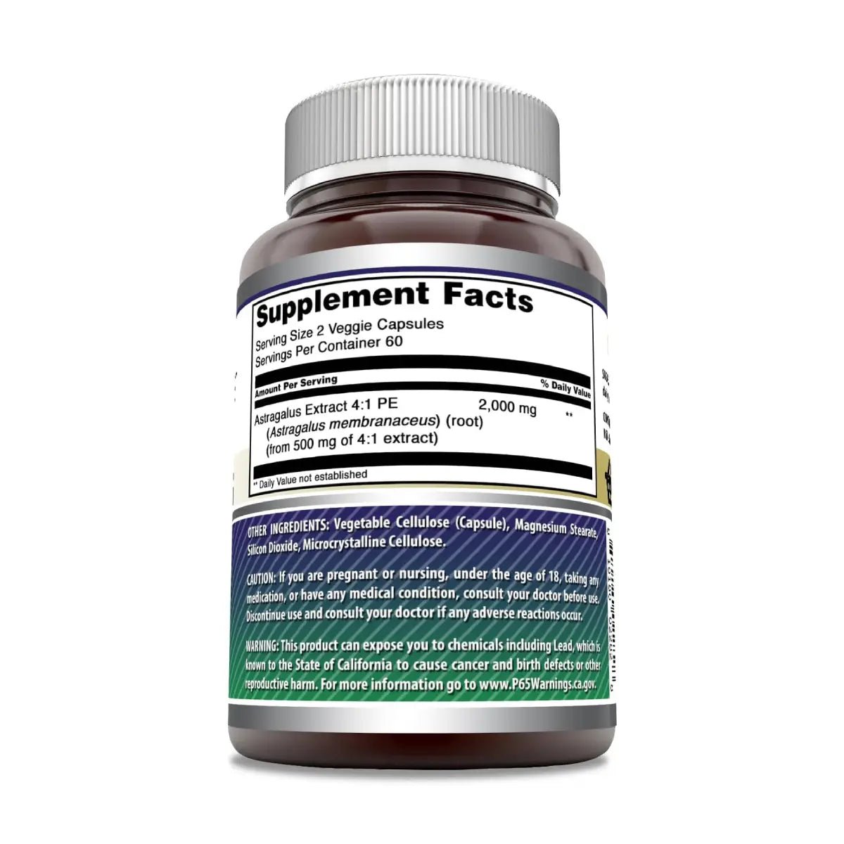 Amazing Formulas Astrágalo 2000mg 120 Cápsulas - Hi Vitamins