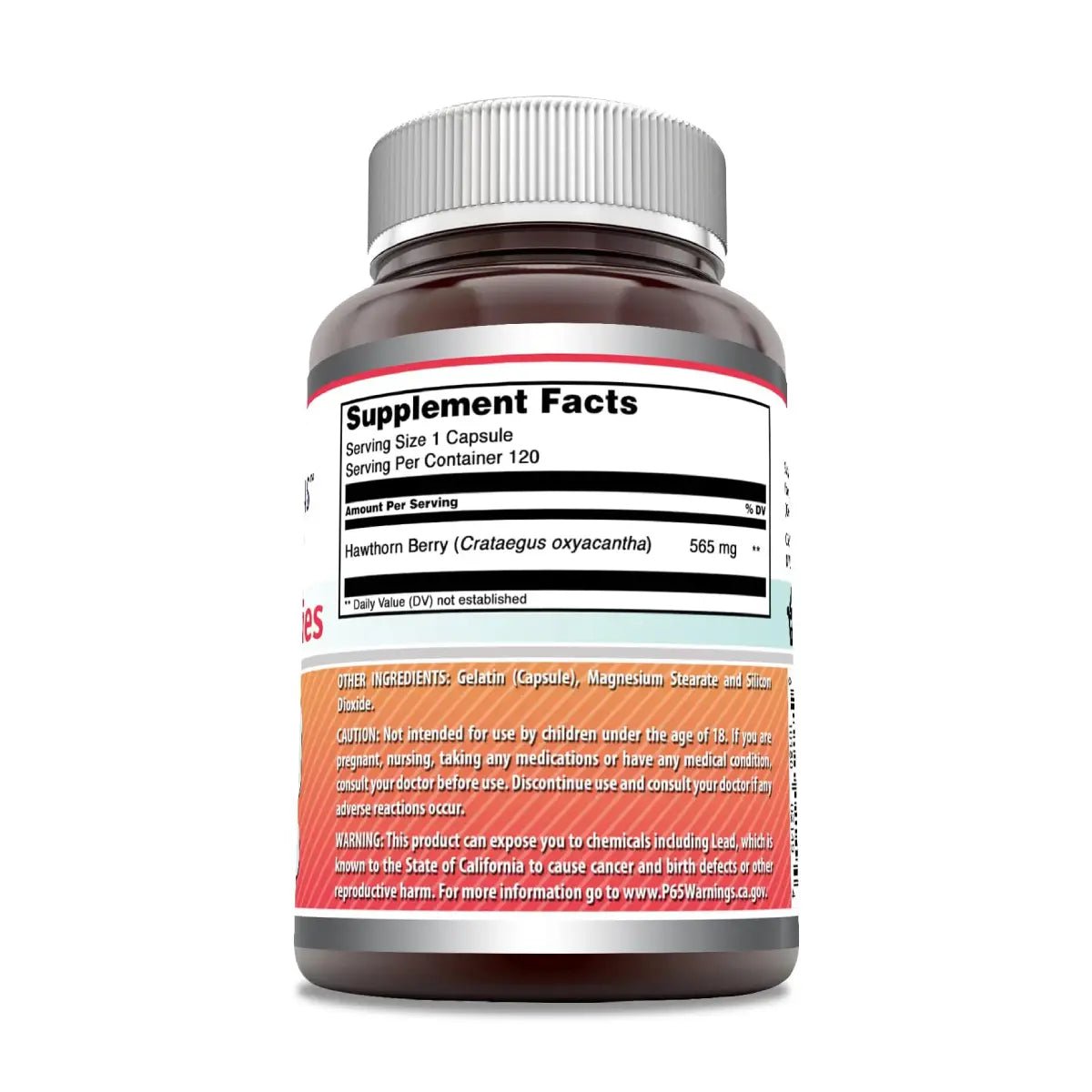 Amazing Formulas Bayas de Espino 565mg 120 Cápsulas - Hi Vitamins