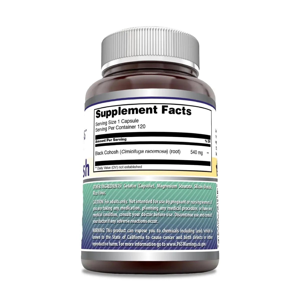 Amazing Formulas Black Cohosh 540 Mg 120 Cápsulas - Hi Vitamins