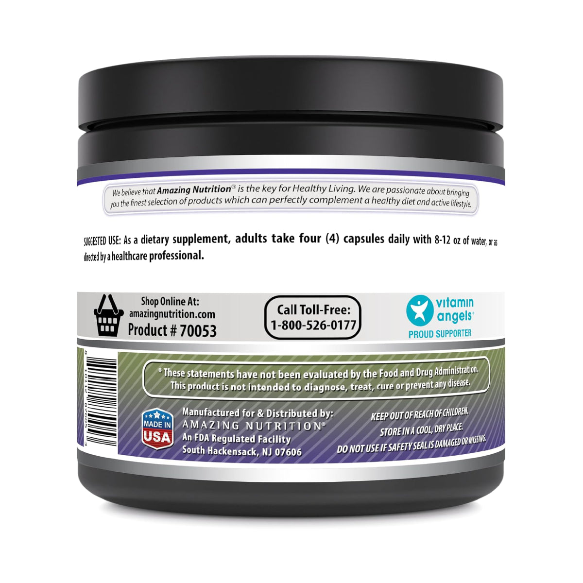 Amazing Formulas Creatina Monohidratada 3000 mg 500 Cápsulas Apoyo al Rendimiento Físico y Entrenamiento