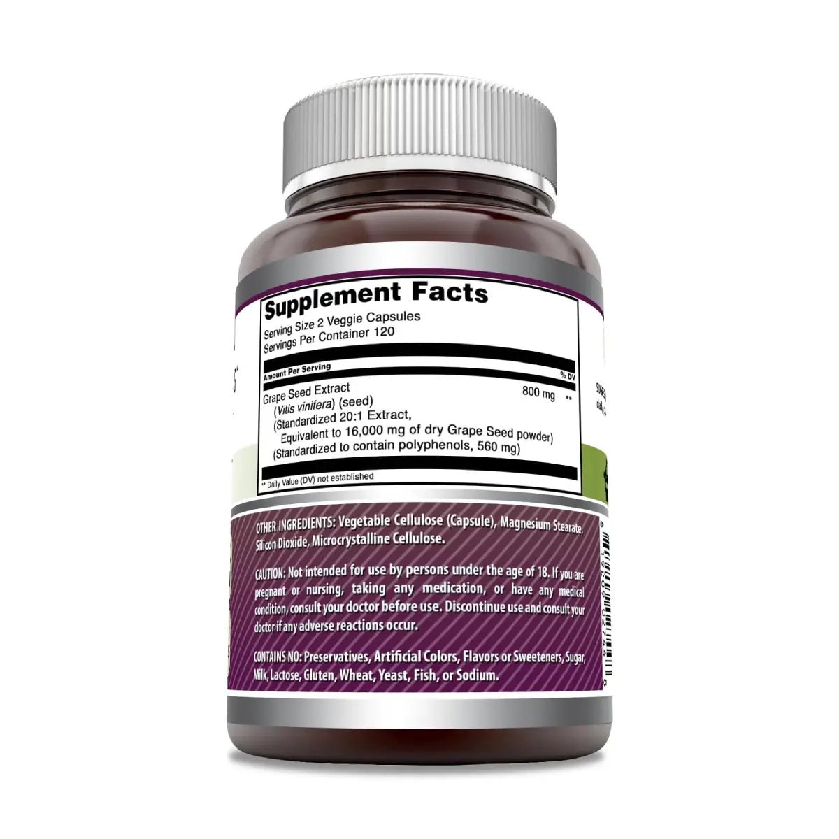 Amazing Formulas Extracto de Semilla de Uva 16000 Mg 240 Cápsulas - Hi Vitamins