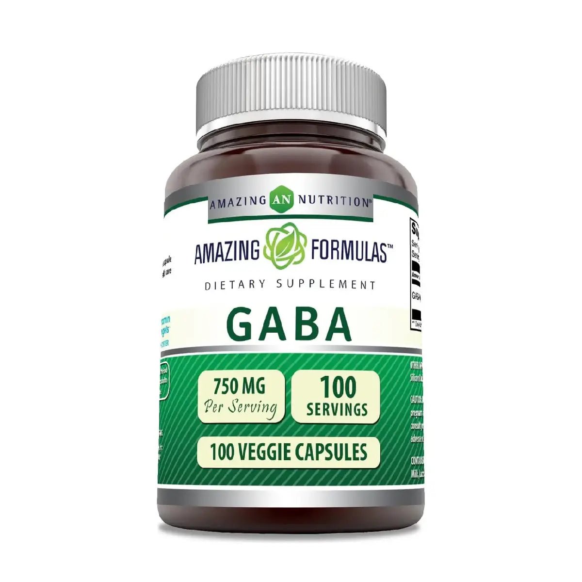 Amazing Fórmulas GABA 100 Cápsulas - Hi Vitamins