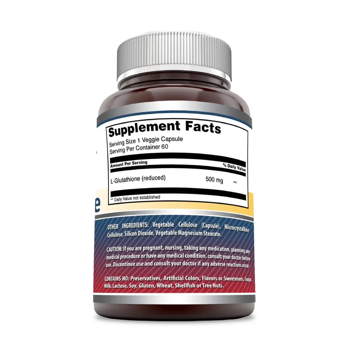 Amazing Formulas Glutathione 500 Mg 60 Cápsulas - Hi Vitamins