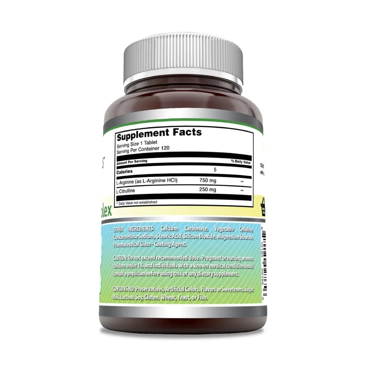 Amazing Formulas L - Argininina/L - Citrulina Complex 1000 Mg 120 Tabletas - Hi Vitamins