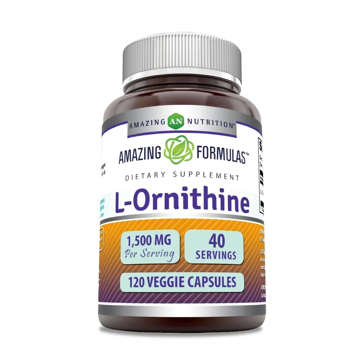 Amazing Formulas L - Ornitina 1500 Mg 120 Cápsulas - Hi Vitamins