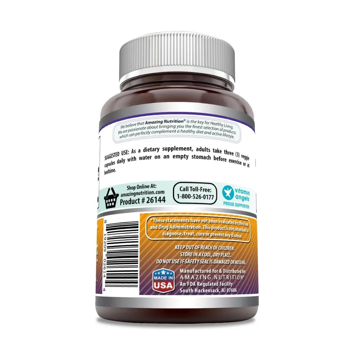 Amazing Formulas L - Ornitina 1500 Mg 120 Cápsulas - Hi Vitamins