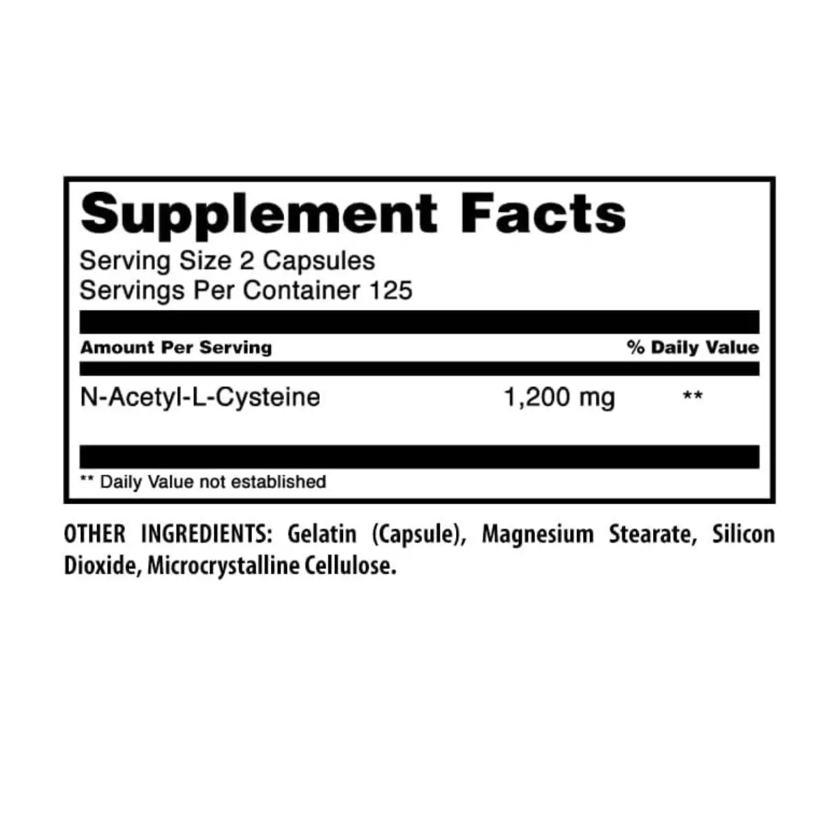 Amazing Formulas NAC 600 Mg (1200 Mgps) 250 Cápsulas - Hi Vitamins