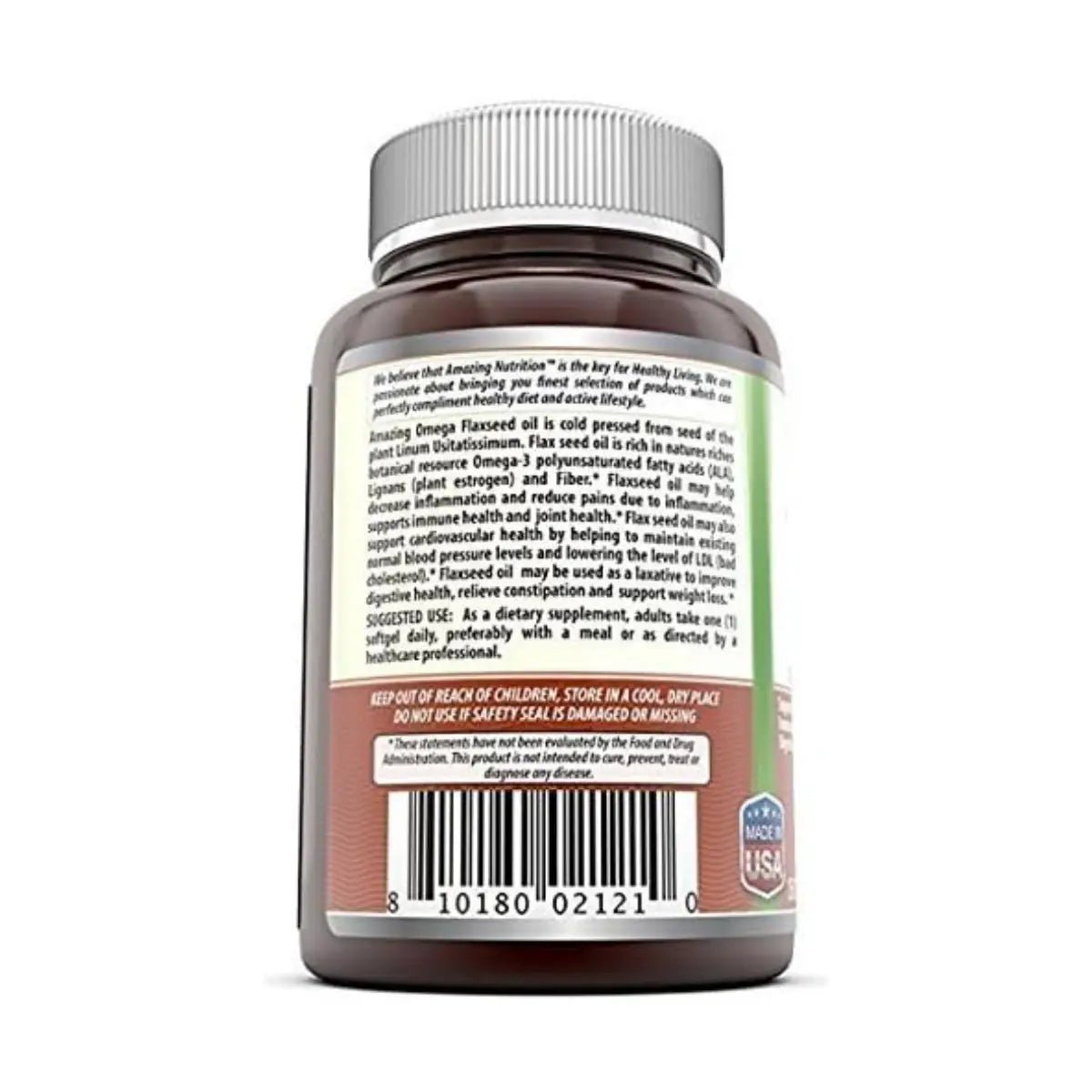 Amazing Formulas Omega Flaxseed Oil 1200 Mg - 250 Softgels - Hi Vitamins