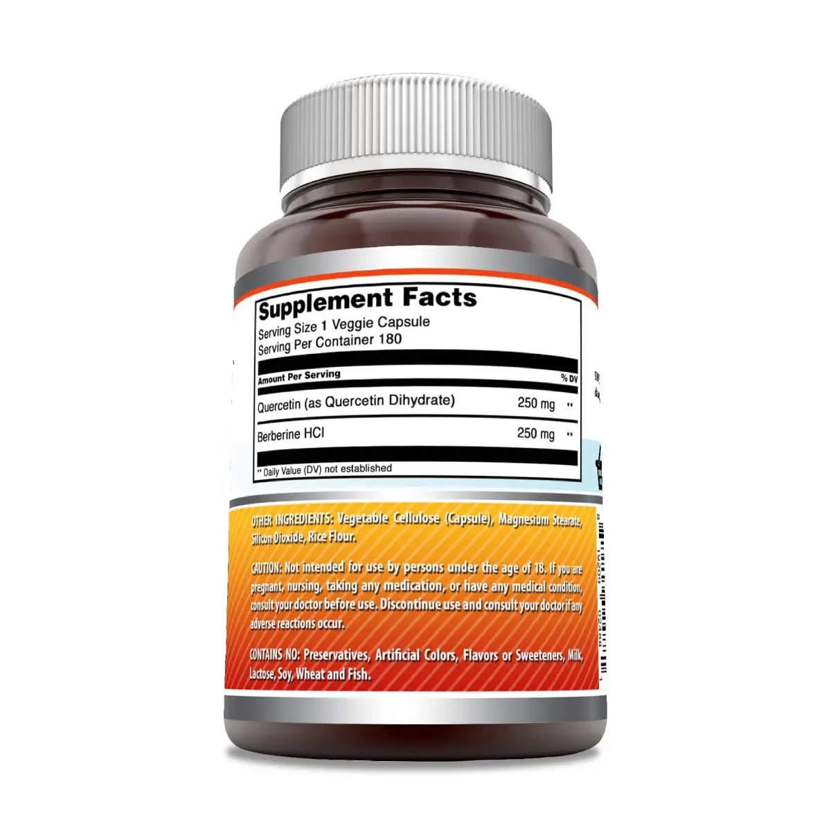 Amazing Formulas Quercetina Berberina 500 Mg 180 Cápsulas - Hi Vitamins