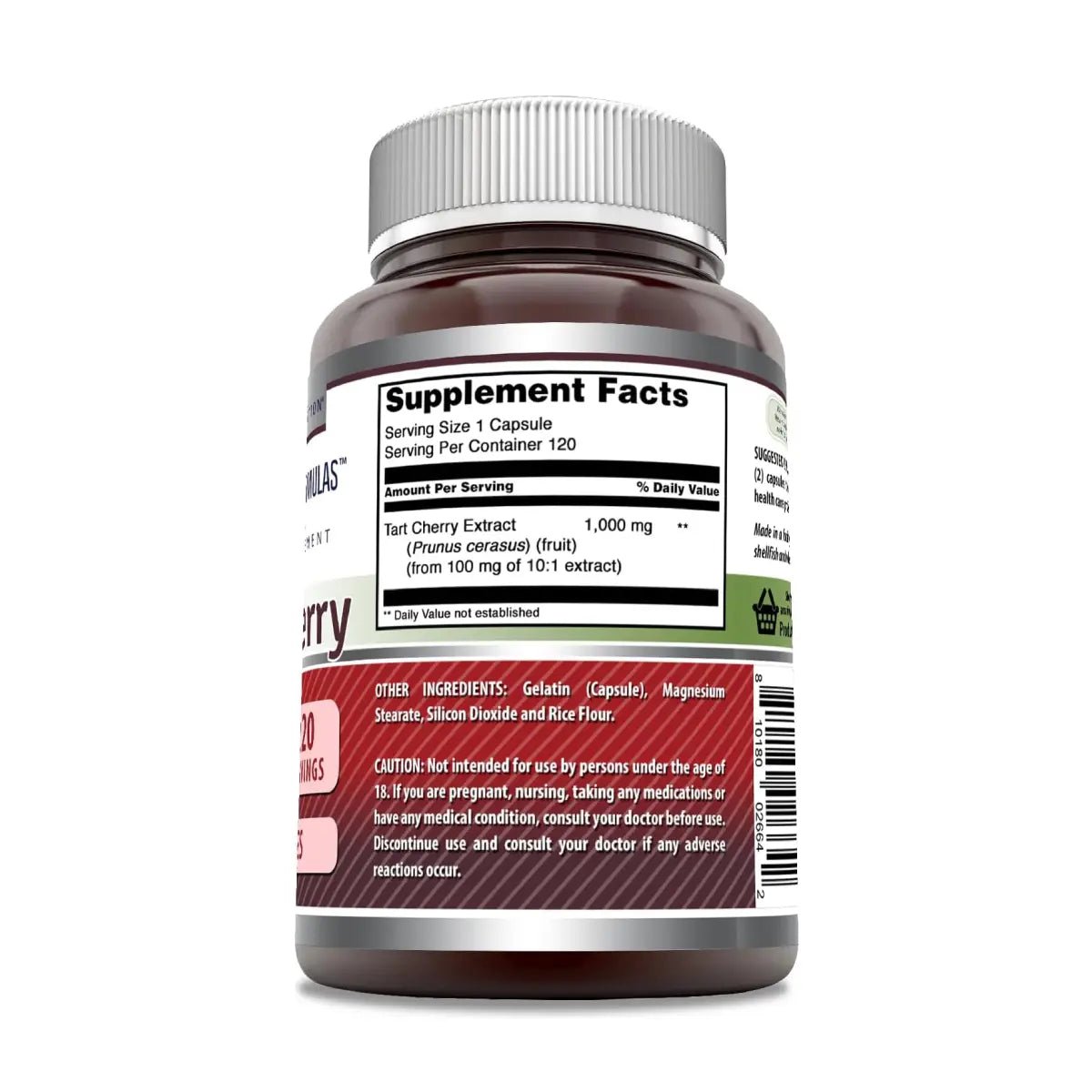 Amazing Formulas Tart Cherry 1000 Mg 120 Cápsulas - Hi Vitamins