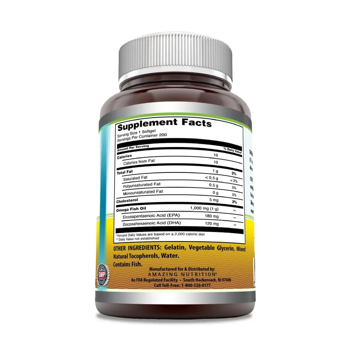 Amazing Formulas® Fish Oil 1,000 Mg 200 Softgel - Hi Vitamins