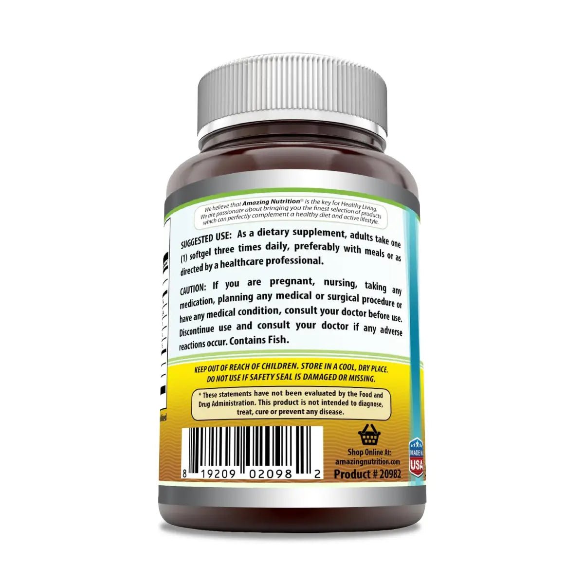 Amazing Formulas® Fish Oil 1,000 Mg 200 Softgel - Hi Vitamins
