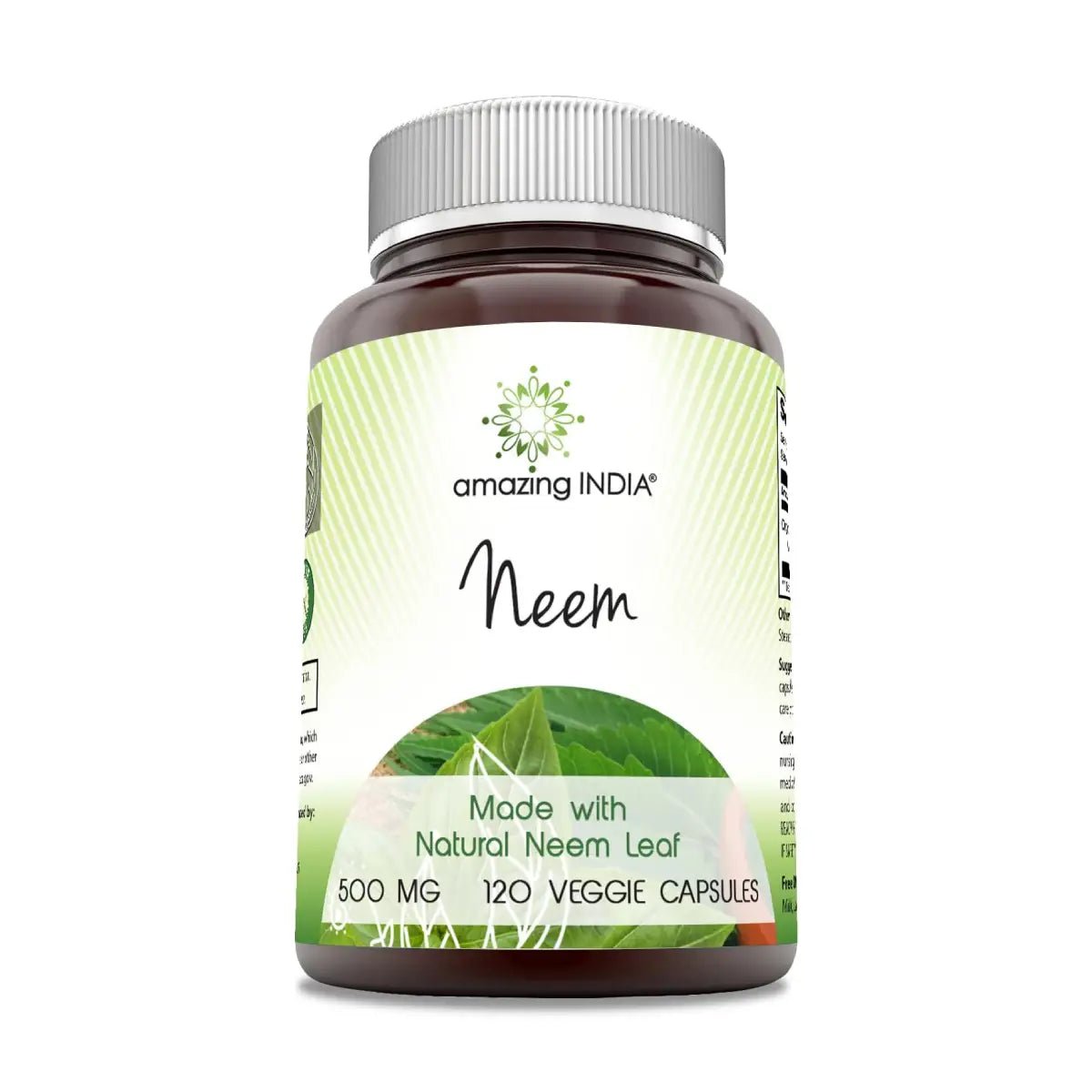 Amazing India® Neem 500 Mg 120 Cápsulas - Hi Vitamins