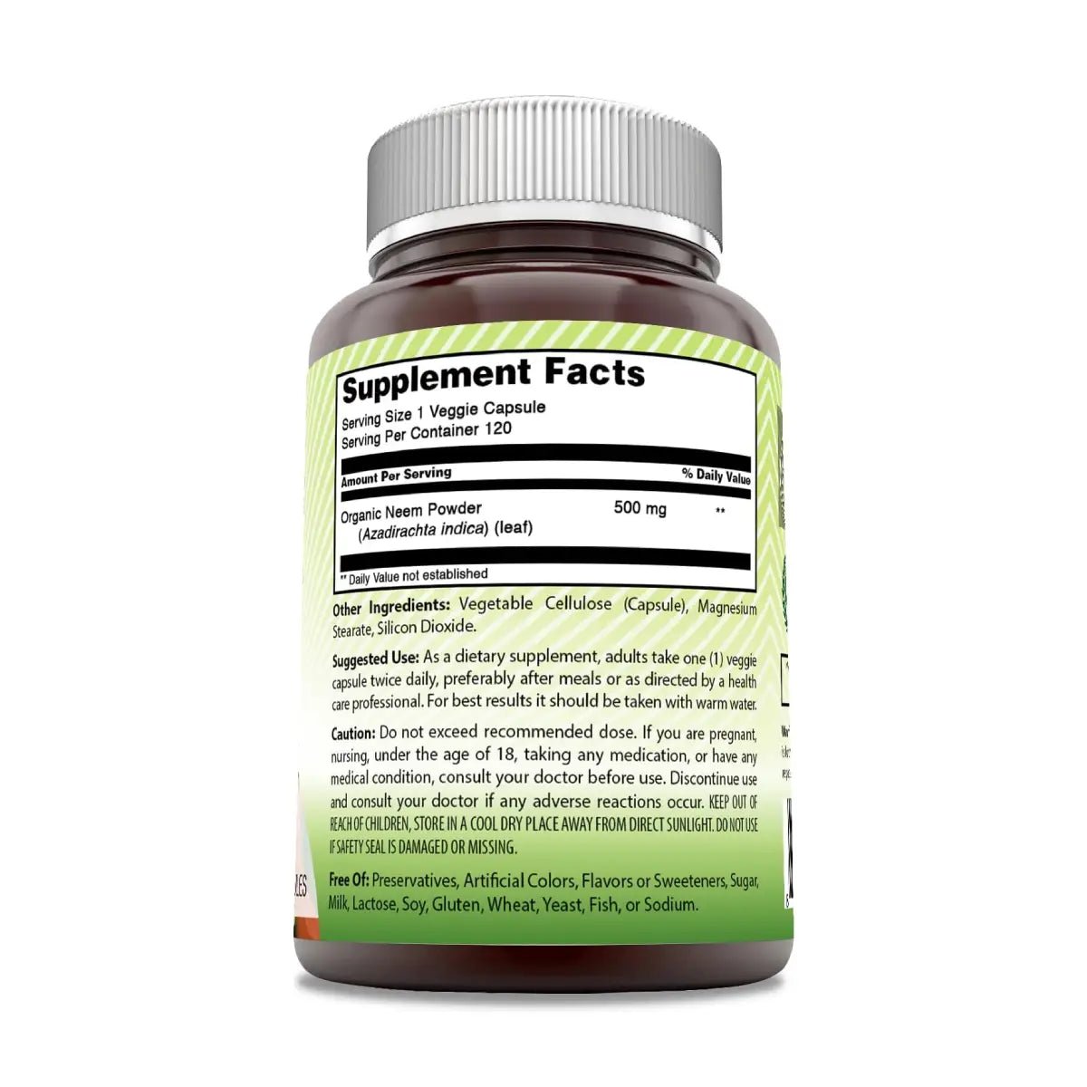 Amazing India® Neem 500 Mg 120 Cápsulas - Hi Vitamins